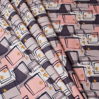 retro mid century inspired fabric