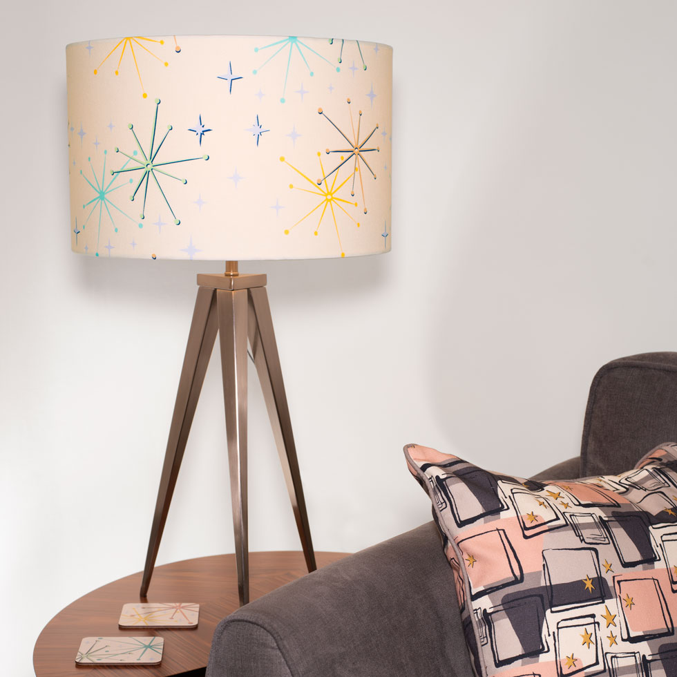 1950s retro vintage contemporary midcentury lamp shade